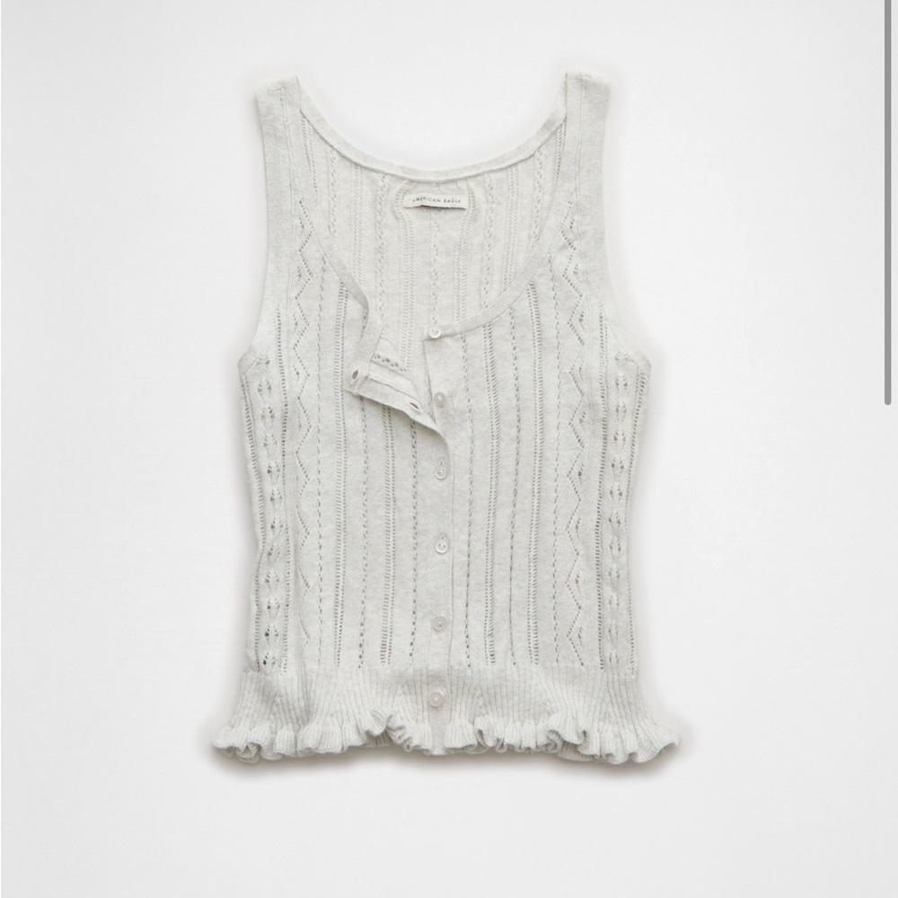 American Eagle peplum sweater tank top